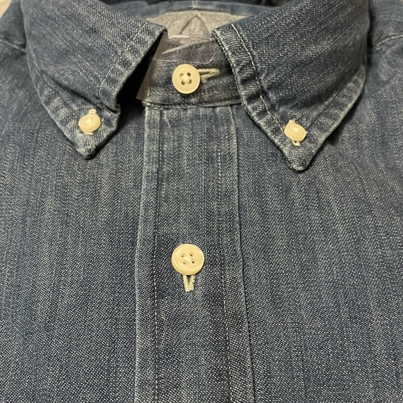 NWT Polo Ralph Lauren Men’s Classic Fit Denim Button Down Long Sleeve Shirt. 2XL - Picture 9 of 12
